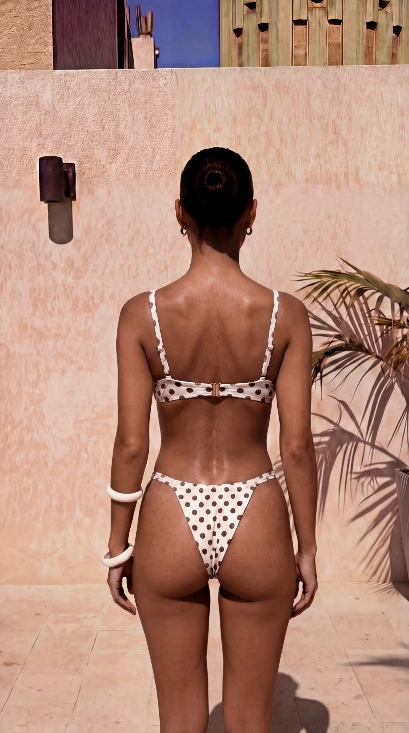 CHLOE GRANDE POLKA BIANCO - BALCONETTE BIKINI TOP - Image 5